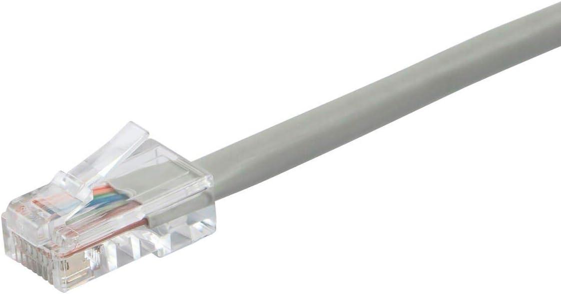 image:imageMonoprice ZerobootCat6 Ethernet Patch Cable Network Internet Cord RJ45 Stranded 550Mhz UTP Pure Bare Copper Wire 24AWG 25ft BlackGray