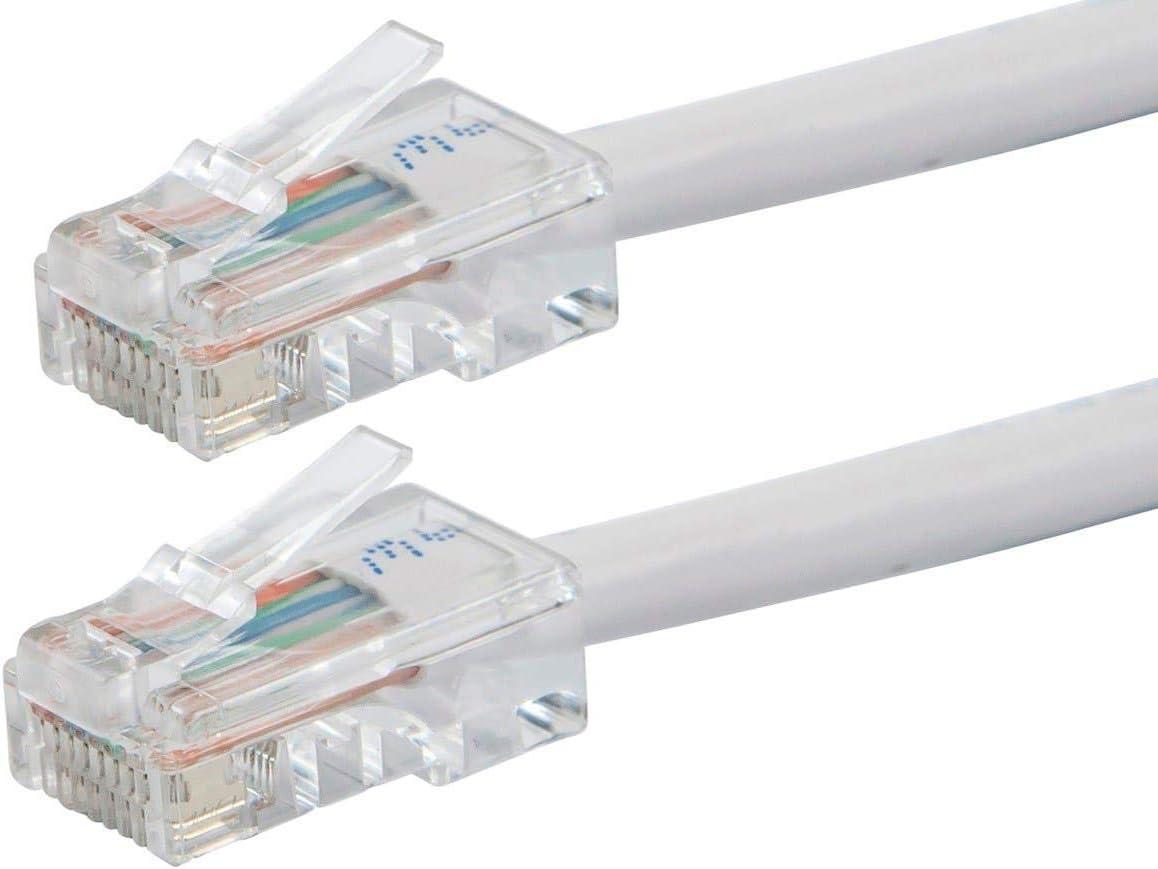 image:imageMonoprice ZerobootCat6 Ethernet Patch Cable Network Internet Cord RJ45 Stranded 550Mhz UTP Pure Bare Copper Wire 24AWG 25ft BlackWhite