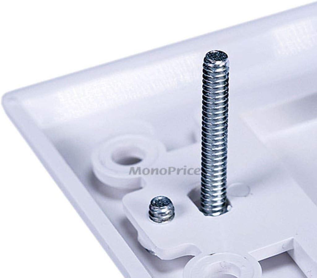 image:imageMoonrise Monoprice 103326 Banana Binding Post TwoPiece Inset Coupler Wall Plate for 4 Speakers White3 Speaker