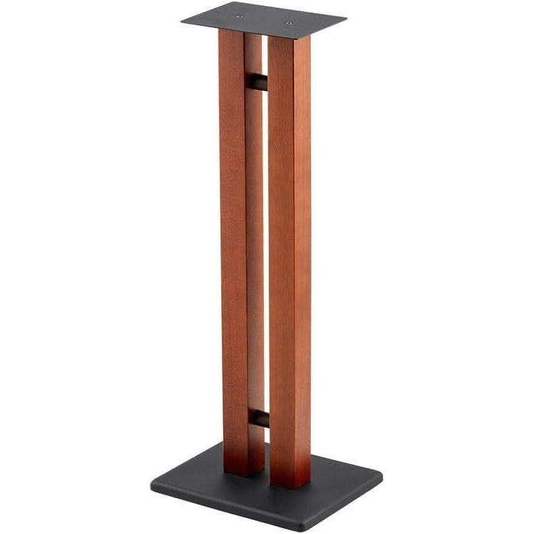 image:imageMonolith Speaker Stands Each 50 Lbs Capacity Adjustable Spikes Sturdy Construction Ideal for Home Theater Speakers Adjustable Spikes 28 Inch Cherry Wood Finish32 Inch