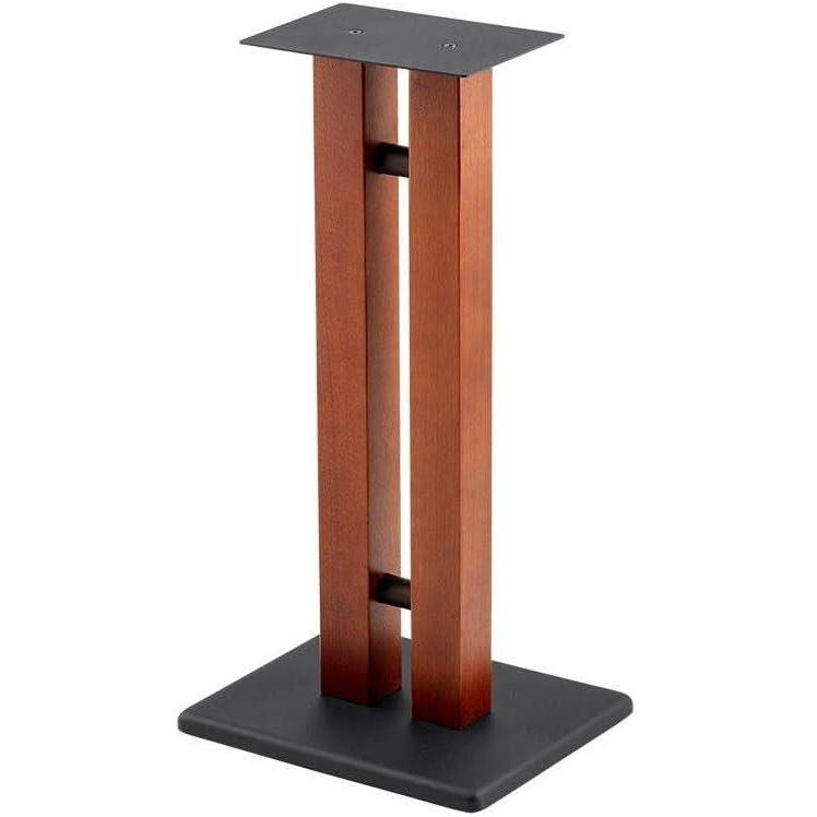 image:imageMonolith Speaker Stands Each 50 Lbs Capacity Adjustable Spikes Sturdy Construction Ideal for Home Theater Speakers Adjustable Spikes 28 Inch Cherry Wood Finish24 Inch