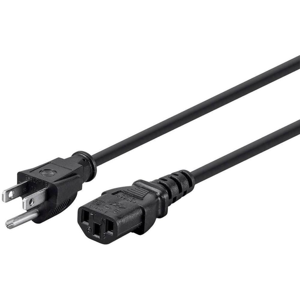 image:imageMonoprice 105294 15ft 14AWG Power Cord Cable w 3 Conductor PC Power Connector Socket 15A NEMA 515P to IEC320C13 BlackBlack