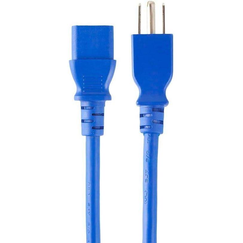 image:imageMonoprice 105294 15ft 14AWG Power Cord Cable w 3 Conductor PC Power Connector Socket 15A NEMA 515P to IEC320C13 BlackBlue