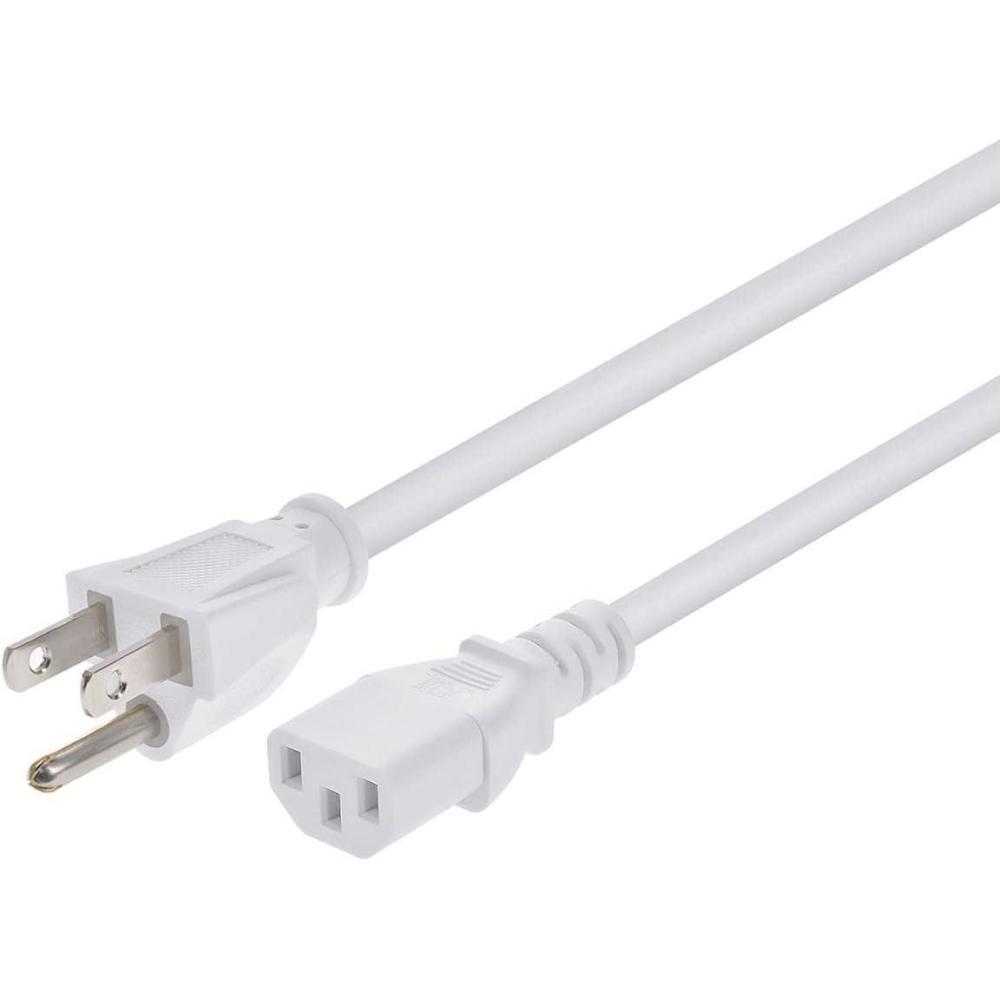 image:imageMonoprice 105294 15ft 14AWG Power Cord Cable w 3 Conductor PC Power Connector Socket 15A NEMA 515P to IEC320C13 BlackWhite