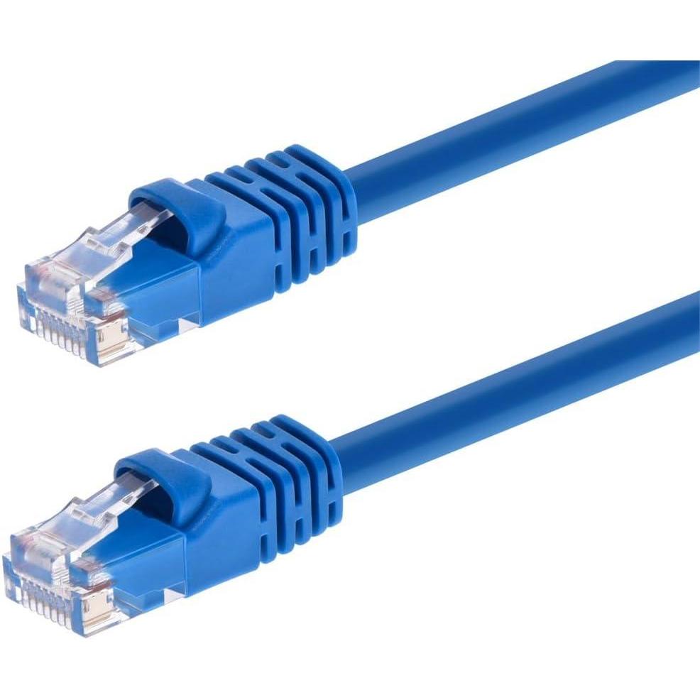 image:imageMonoprice 10FT 24AWG Cat5e 350MHz UTP Ethernet Bare Copper Network Cable GrayBlue