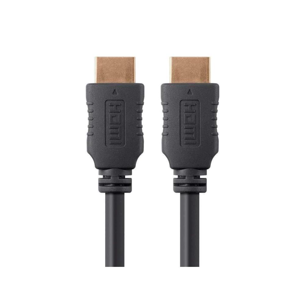 image:imageMonoprice 4K High Speed HDMI Cable HDMI 20 4K60Hz HDR HDR10 Dolby Vision 18Gbps YUV 444 28AWG With Ferrite Cores 15 Feet Black 1 PackCable