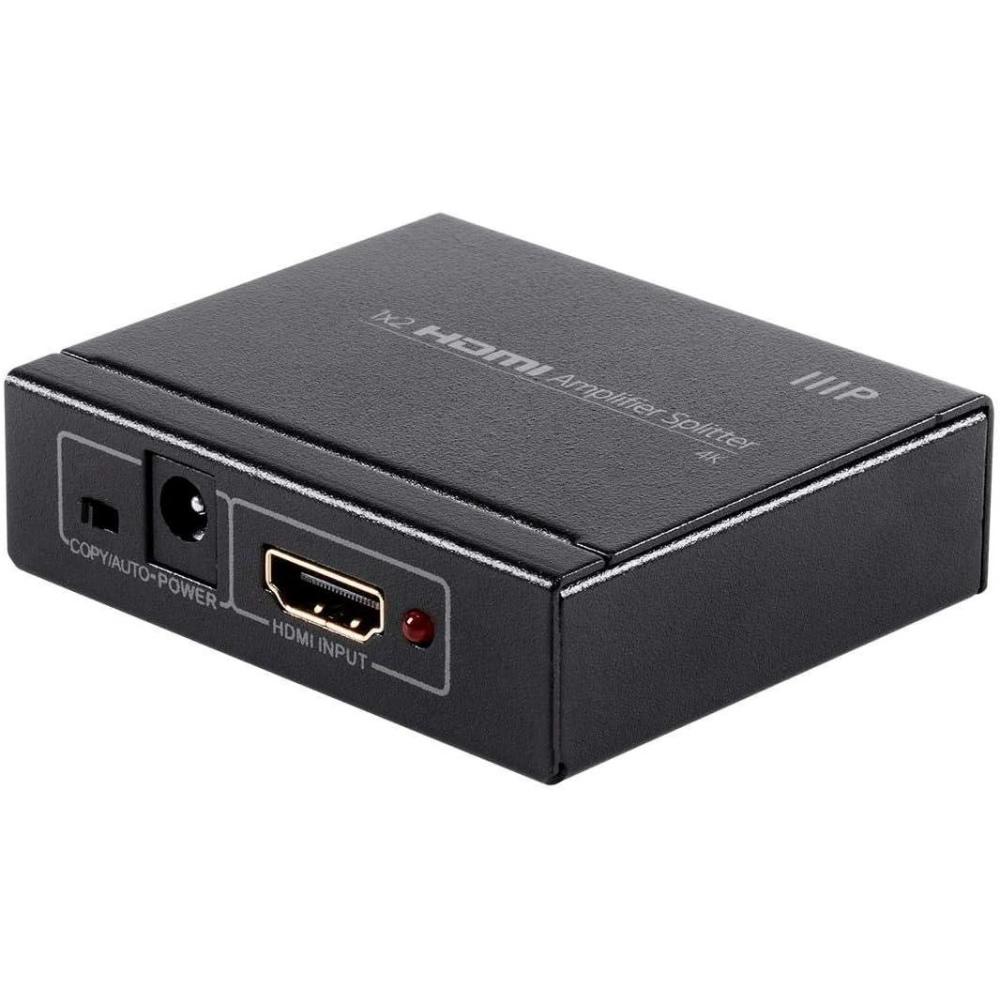 image:imageMonoprice Blackbird 4K 1x2 HDMI Amplifier Splitter 48bit Deep Color 3D Video Support Black