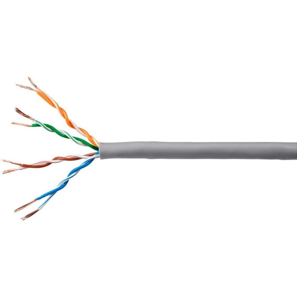 image:imageMonoprice Cat5e Ethernet Bulk Cable Network Internet Cord Solid 350Mhz UTP CMR Riser Rated Pure Bare Copper Wire 24AWG 250ft BlueGray