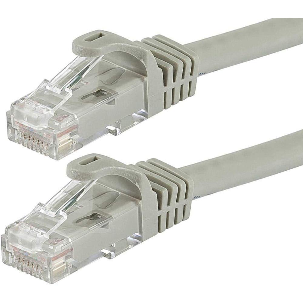 image:imageMonoprice Cat5e Ethernet Patch Cable  3 feet  Gray  Snagless RJ45 Stranded 350Mhz UTP Pure Bare Copper Wire 24AWG  Flexboot SeriesGray