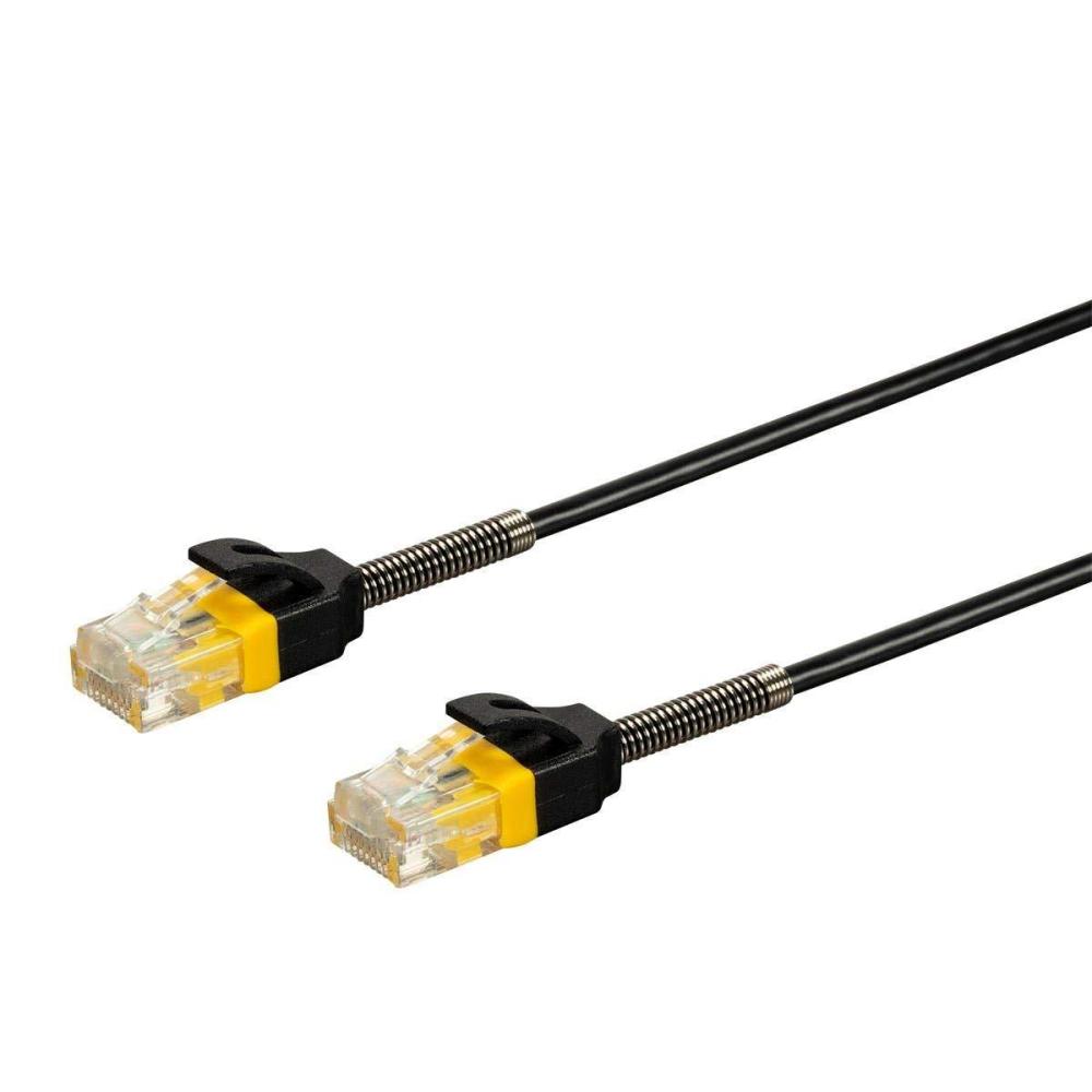 image:imageMonoprice Cat6 Ethernet Patch Cable Snagless Reinforced 550MHz UTP 30AWG 10 Feet Black SlimRun Series10 Feet