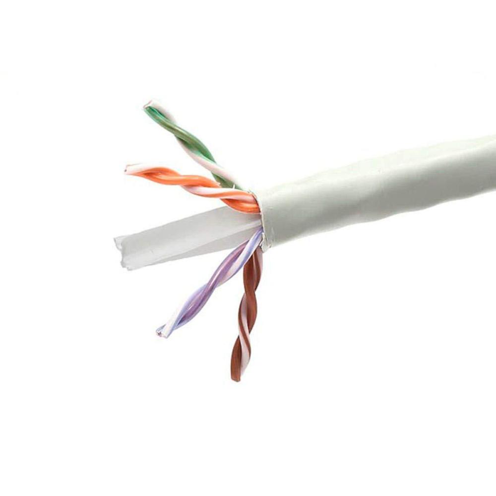 image:imageMonoprice Cat6 Plenum Bulk Cable  UL Solid 550MHz UTP CMP 10G 23AWG 500 Feet WhiteGrey