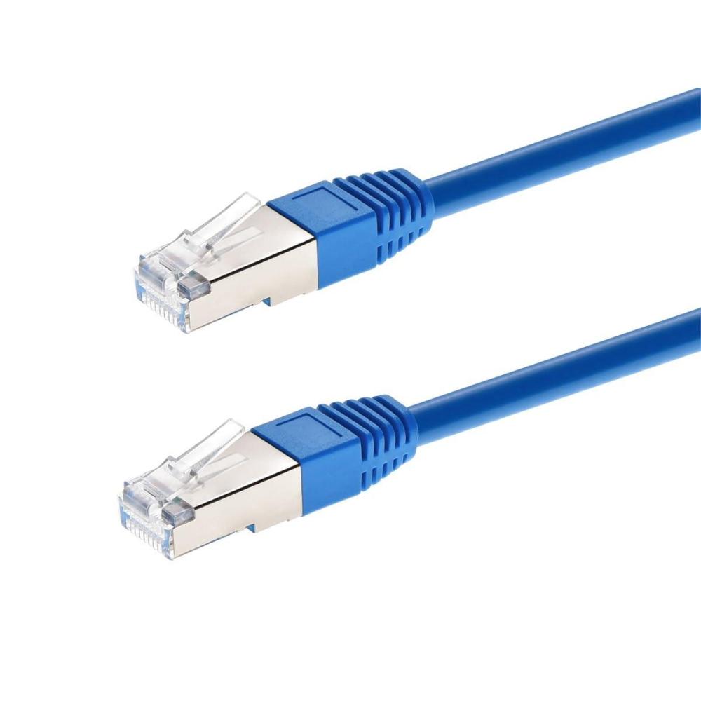 image:imageMonoprice Cat6A 1ft Blue Patch Cable Double Shielded SFTP 26AWG 10G Pure Bare Copper Molded RJ45 Entegrade Series Ethernet Cable2 Feet