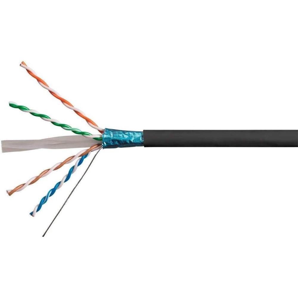 image:imageMonoprice Cat6A Ethernet Bulk Cable  Network Internet Cord  Solid 550Mhz FTP CMR Riser Rated Pure Bare Copper Wire 10G 23AWG No Logo 1000ft WhiteBlack