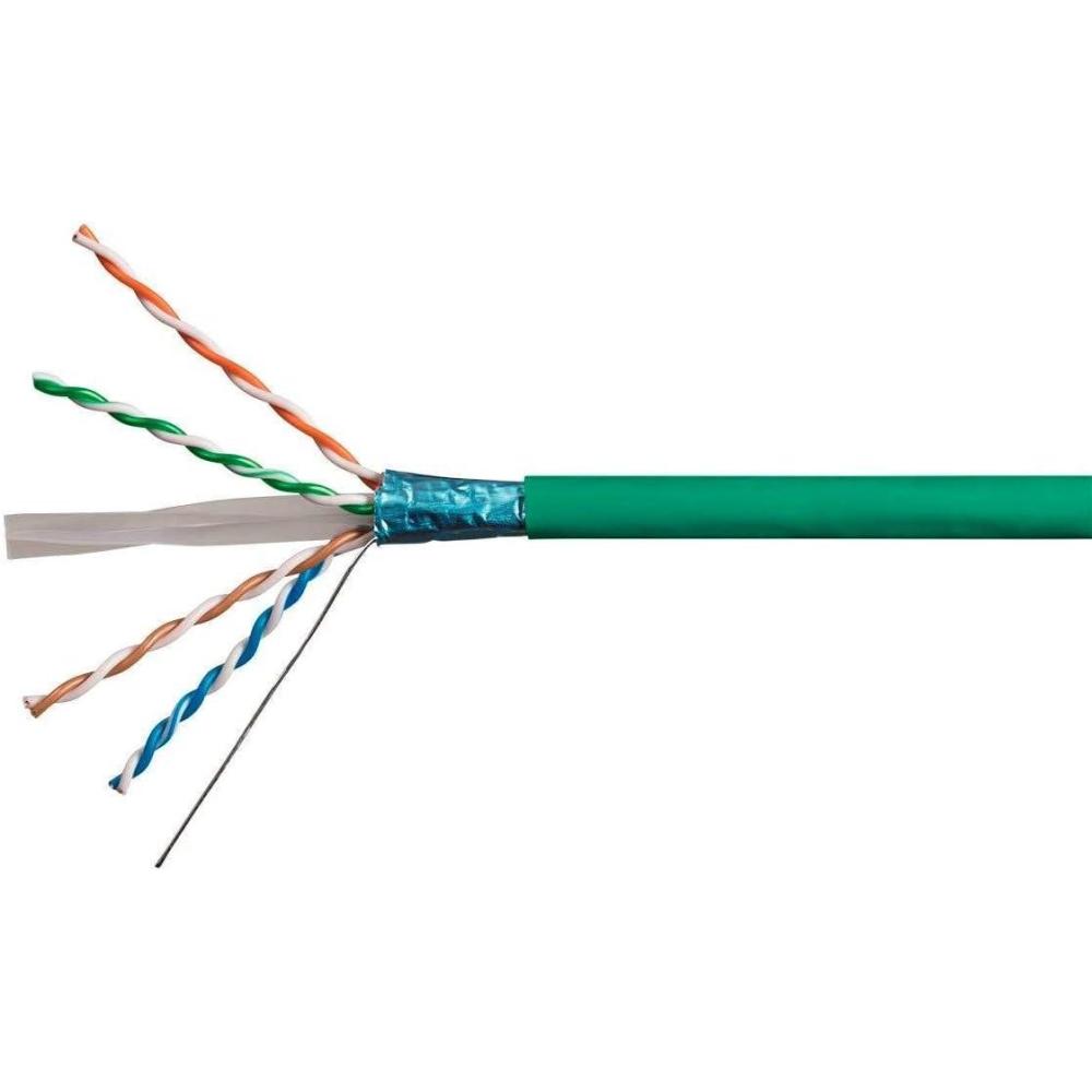 image:imageMonoprice Cat6A Ethernet Bulk Cable Network Internet Cord Solid 550Mhz FTP CMR Riser Rated Pure Bare Copper Wire 10G 23AWG No Logo 1000ft WhiteGreen