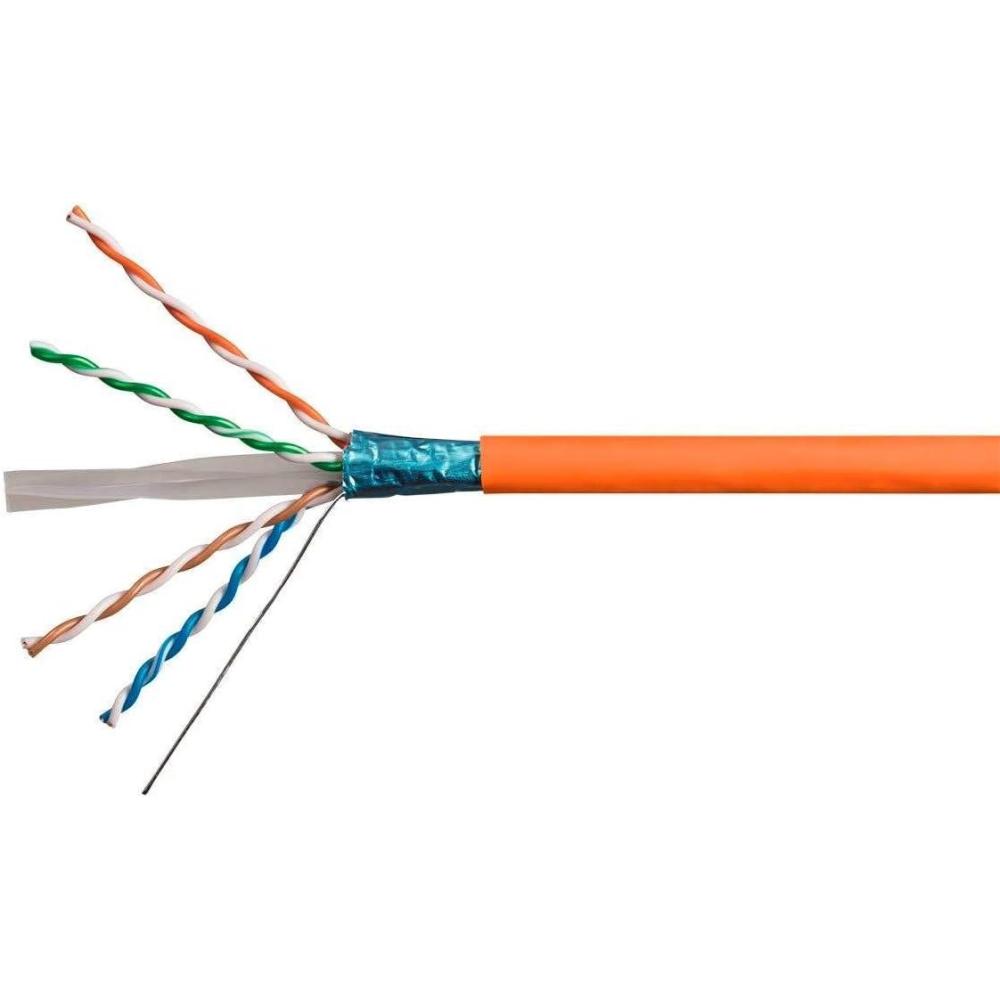 image:imageMonoprice Cat6A Ethernet Bulk Cable Network Internet Cord Solid 550Mhz FTP CMR Riser Rated Pure Bare Copper Wire 10G 23AWG No Logo 1000ft WhiteOrange