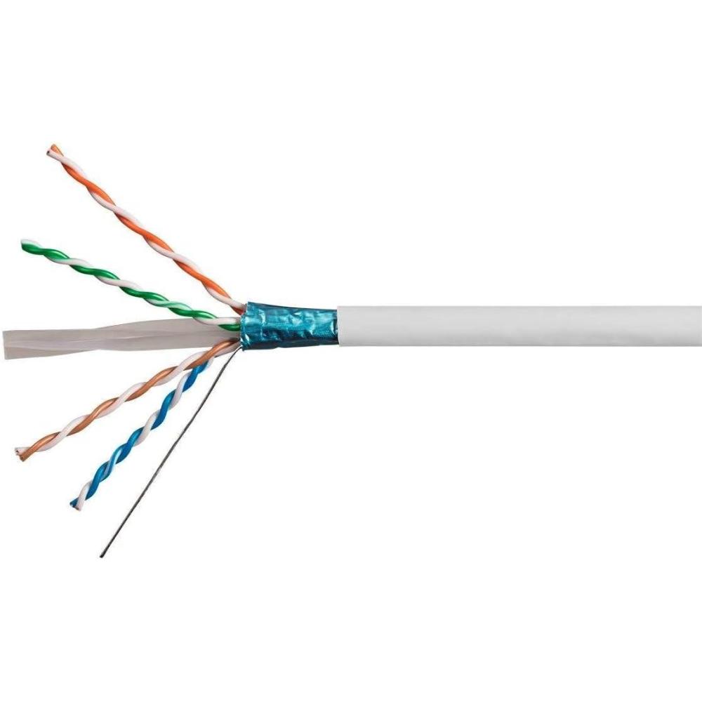 image:imageMonoprice Cat6A Ethernet Bulk Cable Network Internet Cord Solid 550Mhz FTP CMR Riser Rated Pure Bare Copper Wire 10G 23AWG No Logo 1000ft WhiteWhite
