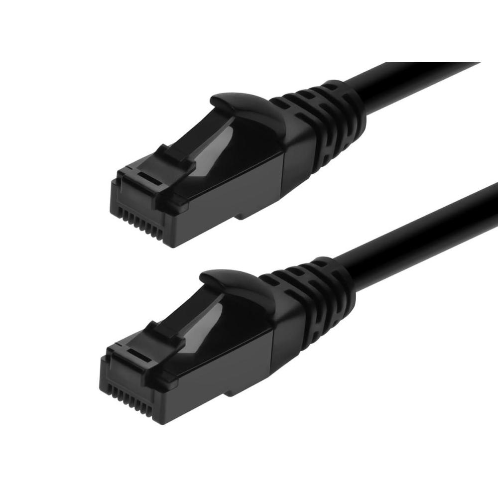 image:imageMonoprice Cat6A Flexible TPE Patch Cable 10 Feet Black UTP 24AWG 500MHz Pure Bare Copper Snagless RJ45 Ethernet Cable Flex Series100 Feet