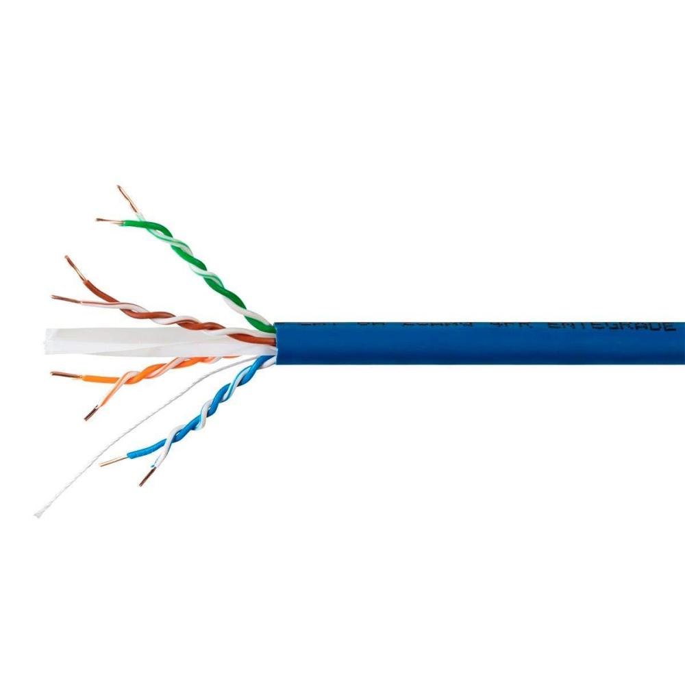 image:imageMonoprice Cat6A Plus Bulk Ethernet Network Cable  Pure Bare Copper 650MHz UTP Solid RiserRated CMR FlameRetardant Spool in The Box 23AWG 10G 1000 Feet BlueBlue