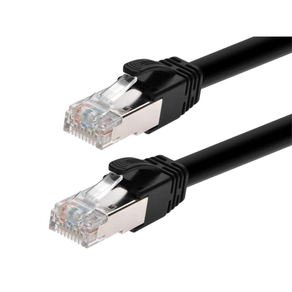 image:imageMonoprice Cat6A PoE Patch Cable 10 Feet Black 100W PoE IEEE 8023afatbt UTP 22AWG 500MHz Pure Bare Copper Shielded RJ45 Ethernet Cable10 Feet