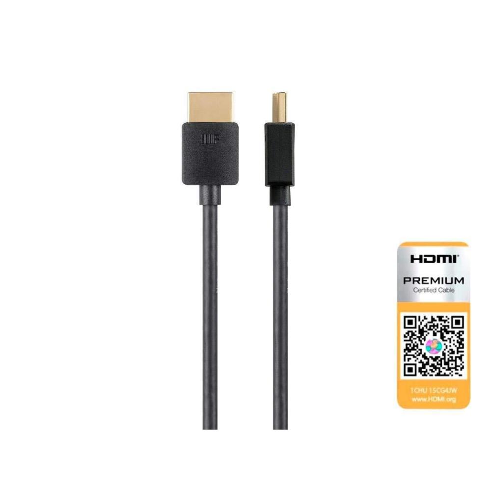 image:imageMonoprice Certified Premium HDMI Cable  4K60Hz HDR 18Gbps 36AWG YUV 444 5Pack 3 Feet Black  Ultra Slim Series8 Feet