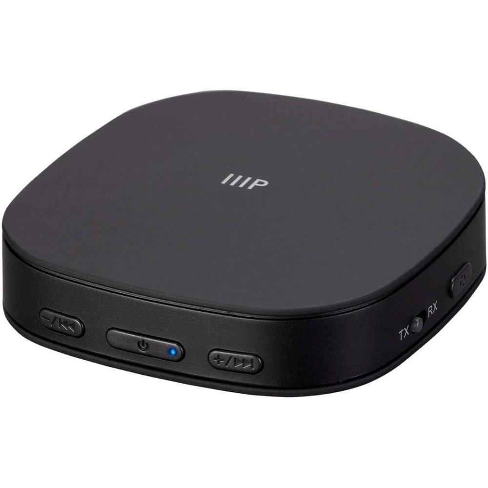 image:imageMonoprice Premium Bluetooth 5 Transmitter amp Receiver with aptx HD aptX aptX Low Latency AAC and SBC Codecs and Optical and Aux Inputs Small