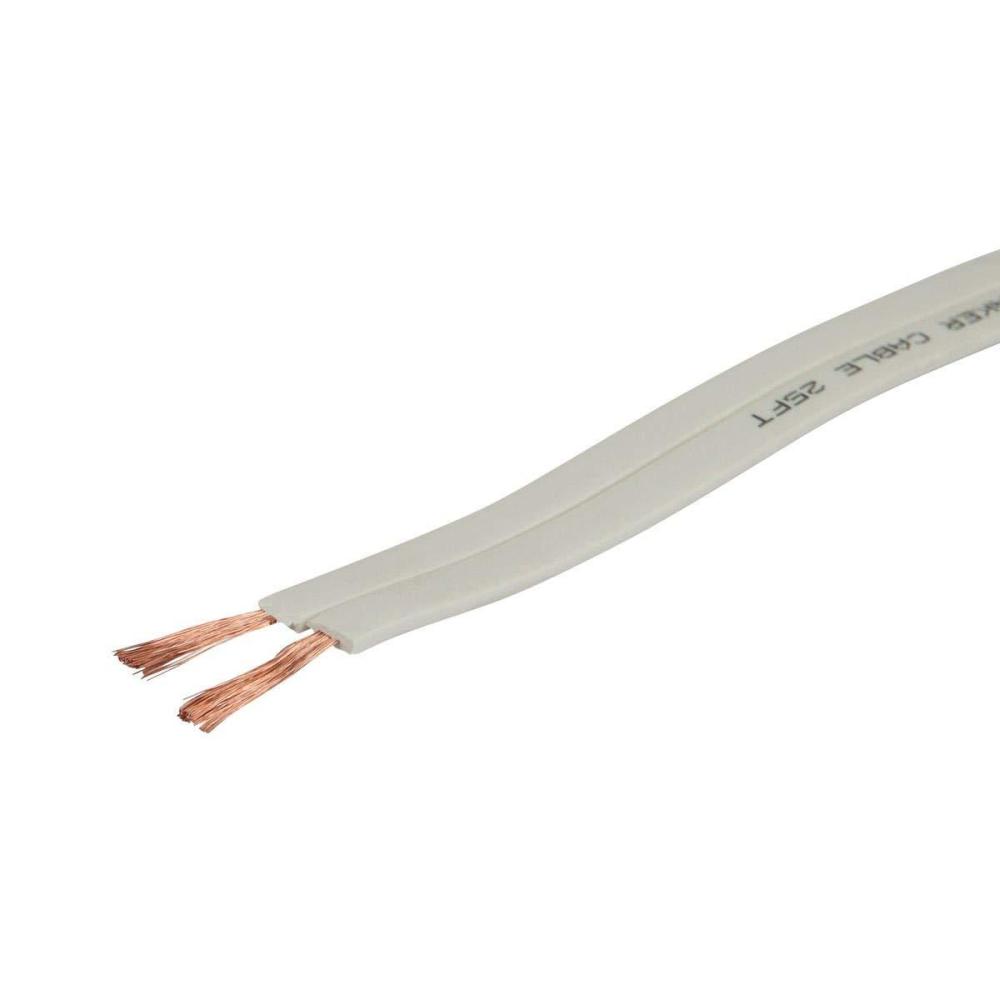 image:imageMonoprice Pure Copper Flat Speaker Wire CL2 in Wall Rated Jacketed in PVC Material 16AWG 100 Feet50 Feet