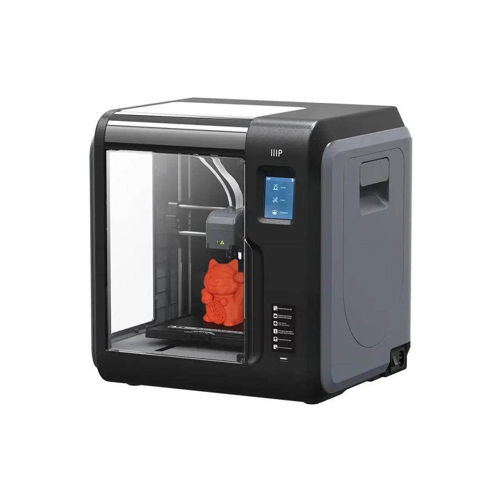 image:imageMonoprice Voxel 3D Printer  Fully Enclosed with Removable Heated Build Plate 150 x 150 x 150 mm Touch Screen 8GB And WiFi BlackGray Large