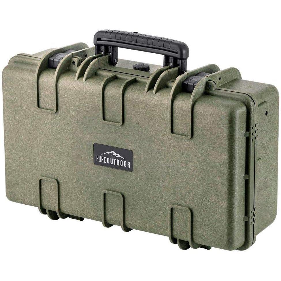 image:imageMonoprice Weatherproof Hard Case 33 x 22 x 13 Inches With Wheels and Customizable Foam Shockproof IP67 Ultraviolet And Impact Resistant Material Black Pure Outdoor Collectiongreen