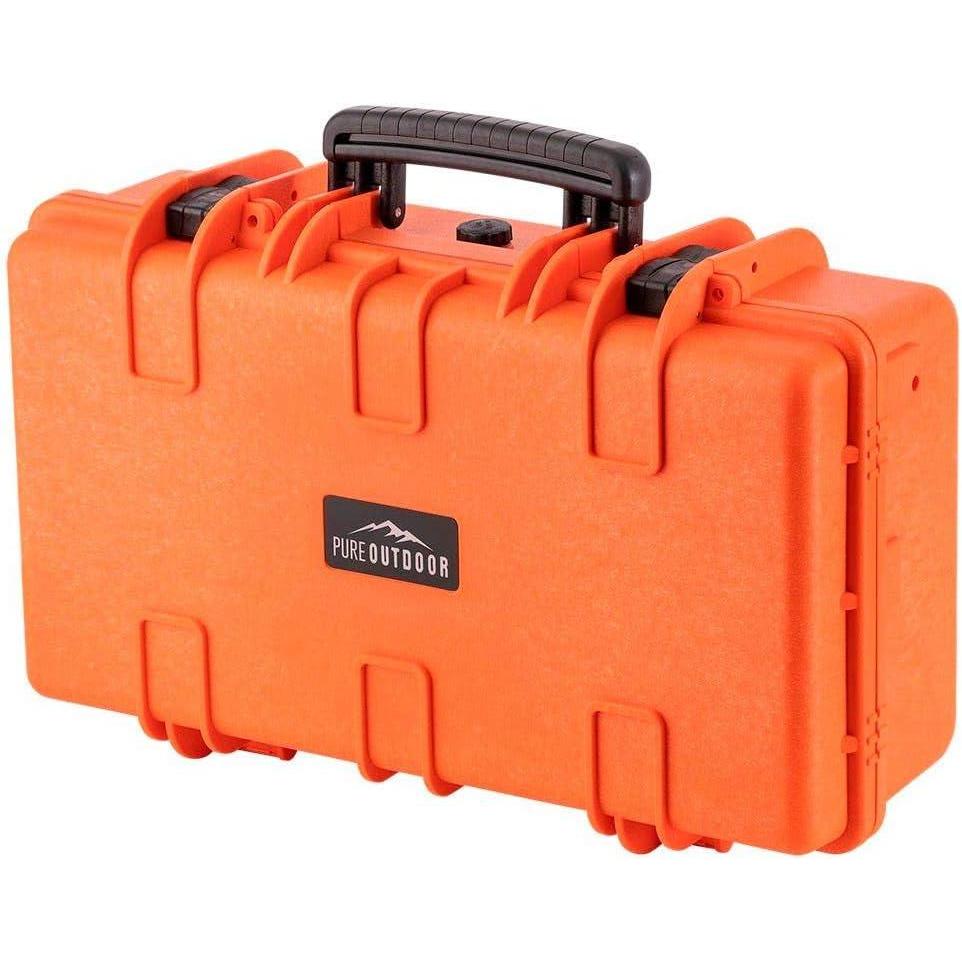 image:imageMonoprice Weatherproof Hard Case 33 x 22 x 13 Inches With Wheels and Customizable Foam Shockproof IP67 Ultraviolet And Impact Resistant Material Black Pure Outdoor Collectionorange