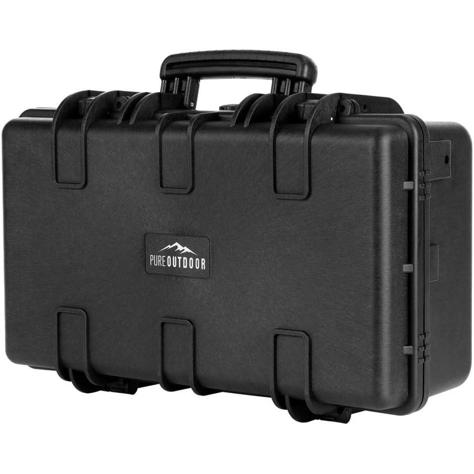 image:imageMonoprice Weatherproof Hard Case  33 x 22 x 13 Inches With Wheels and Customizable Foam Shockproof IP67 Ultraviolet And Impact Resistant Material Black  Pure Outdoor CollectionBlack