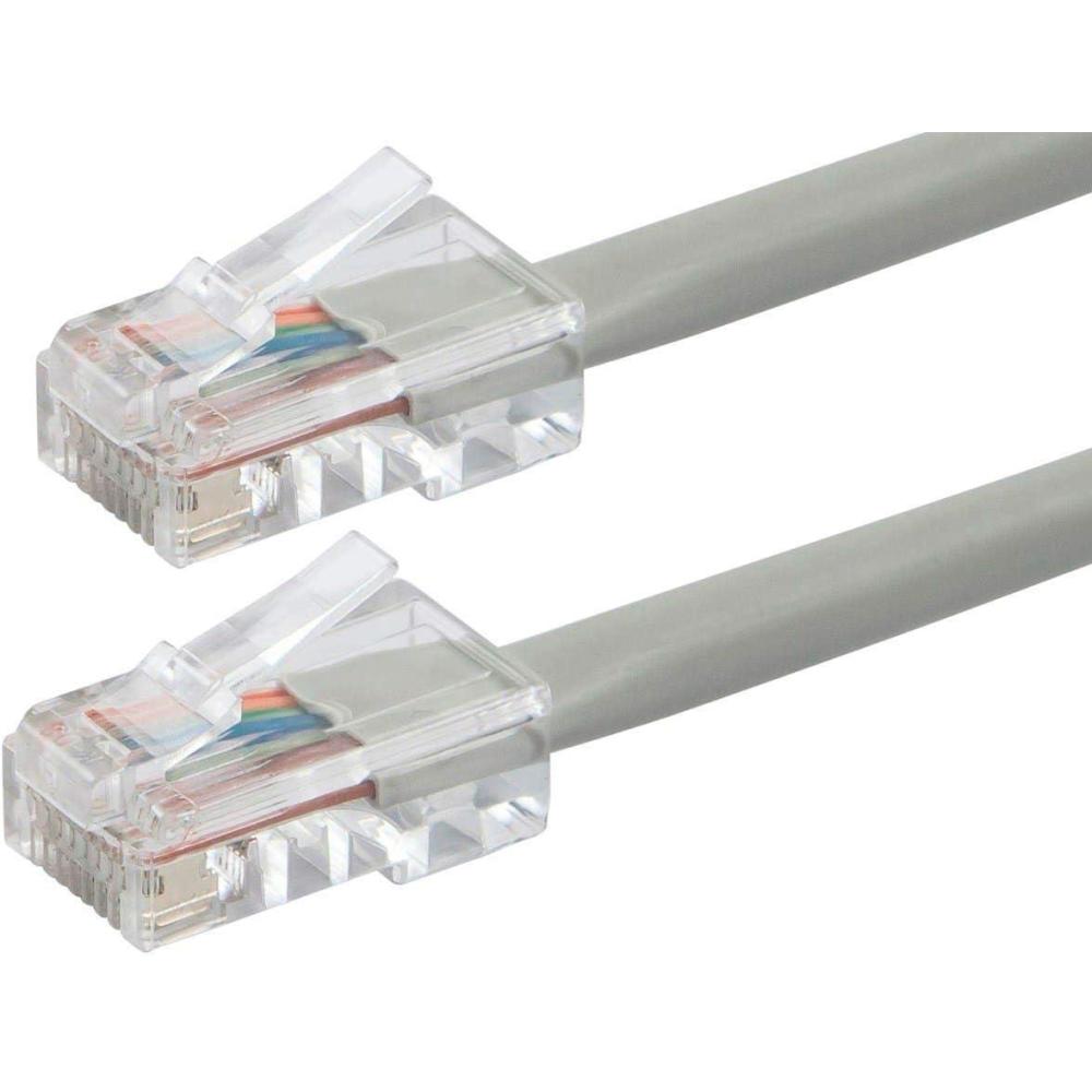 image:imageMonoprice ZerobootCat6 Ethernet Patch Cable Network Internet Cord RJ45 Stranded 550Mhz UTP Pure Bare Copper Wire 24AWG 25ft BlackGray