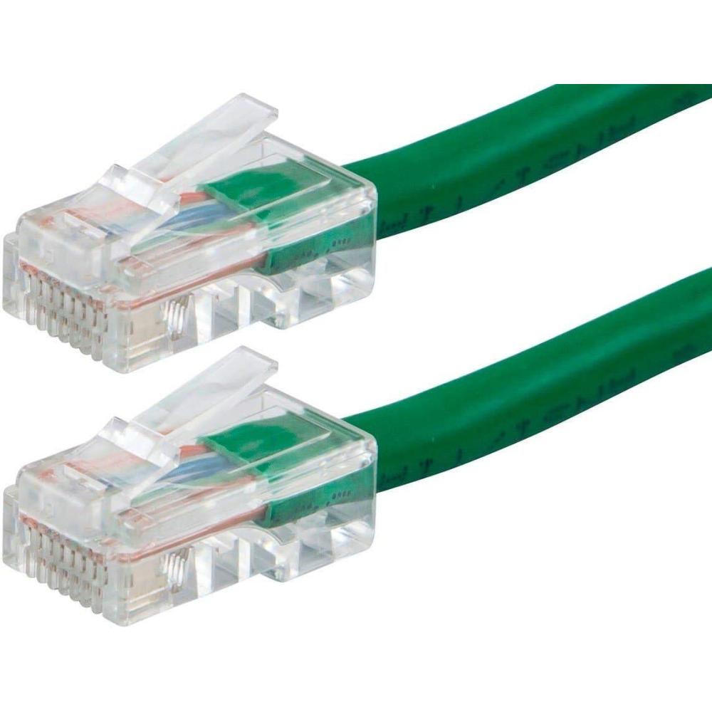 image:imageMonoprice ZerobootCat6 Ethernet Patch Cable Network Internet Cord RJ45 Stranded 550Mhz UTP Pure Bare Copper Wire 24AWG 25ft BlackGreen