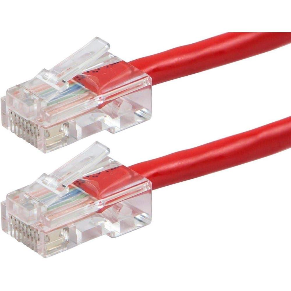 image:imageMonoprice ZerobootCat6 Ethernet Patch Cable Network Internet Cord RJ45 Stranded 550Mhz UTP Pure Bare Copper Wire 24AWG 25ft BlackRed
