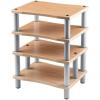image:imageMonolith Heavy Duty 4 Tier Audio Stand XL  1 Shelf Thickness Open Air Design Sturdy Construction MapleMaple