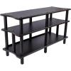 image:imageMonolith Heavy Duty DoubleWide XL 3Tier AV Stand  300 Lbs Weight Capacity Per Shelf Organize and Display Your AV Components Home Theater or Entertainment System 60 Inches Wide EspressoEspresso