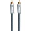 image:imageMonolith RCA Cable  24K Gold Plated Connectors AL foil OFC Copper Braided Shield 3 Feet Silver