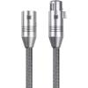 image:imageMonolith XLR Male to XLR Female Audio Cable  2 Meter  Gray 24K Gold Plated Connectors Balanced Oxygen Free Copper Premium Home Audio