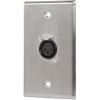 image:imageMonoprice 107396 XLR Female 3 Pin OnePort Zinc Alloy Wall Plate Silver