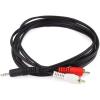 image:imageMonoprice AudioStereo Cable  Single 35mm TRS Plug to Dual RCA Plug Mp3 PlayerPhone Headphone Output to Home Audio System 6 Feet Black
