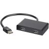 image:imageMonoprice DisplayPort 12 to DisplayPort MultiStream Transport MST Hub  2Port DP to DP Ideal for Digital Signage Large Video Displays in Schools 76 x 58 x 13