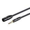 image:imageMonoprice XLR Male to 14Inch TRS Male Cable  6 Feet  16AWG Gold Plated  Stage Right Series Black15ft