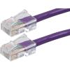 image:imageMonoprice ZerobootCat6 Ethernet Patch Cable  Network Internet Cord  RJ45 Stranded 550Mhz UTP Pure Bare Copper Wire 24AWG 25ft BlackPurple