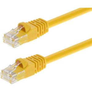 Monoprice 10FT 24AWG Cat5e 350MHz UTP Ethernet Bare Copper Network Cable – Gray(Yellow)