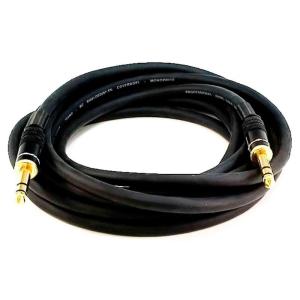 Monoprice 1/4-Inch TRS Male to Male Cable – 6 Feet – Black, 16AWG, Gold Plated – Premier Series(15ft)