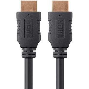 Monoprice 4K High Speed HDMI Cable – 4K60Hz, 18Gbps, HDR, 10ft, Black – 3 Pack
