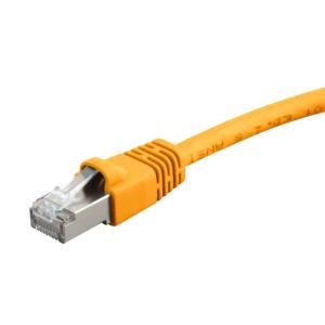 Monoprice 50FT 24AWG Cat6A 500MHz STP Ethernet Bare Copper Network Cable – Blue(Yellow)