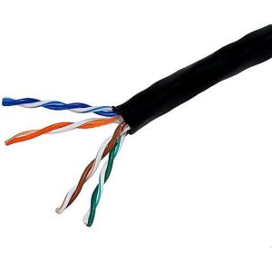 Monoprice Cat5e Bulk Ethernet Cable – CMR UL Listed, UTP, Solid, 350MHz, Pull Box, No Logo, 24AWG, 1000 Feet, Blue(Black)