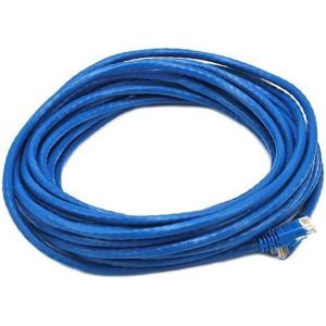 Monoprice Cat5e Ethernet Patch Cable – 0.5 Feet – Orange | Network Internet Cord – RJ45, Stranded, 350Mhz, UTP, Pure Bare Copper Wire, 24AWG(Blue)
