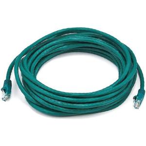 Monoprice Cat5e Ethernet Patch Cable – 0.5 Feet – Orange | Network Internet Cord – RJ45, Stranded, 350Mhz, UTP, Pure Bare Copper Wire, 24AWG(Green)