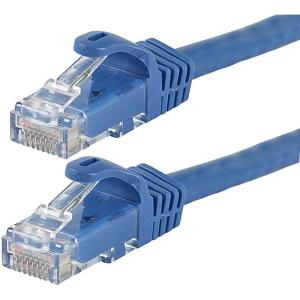 Monoprice Cat5e Ethernet Patch Cable – 3 feet – Gray | Snagless RJ45, Stranded, 350Mhz, UTP, Pure Bare Copper Wire, 24AWG – Flexboot Series(Blue)